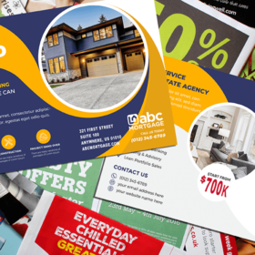 some direct mail postcards use in direct mail for mortgage companies
