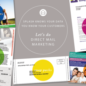 variety of examples of direct mail mailers used in the mortgage industry