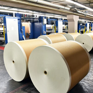 huge rolls of paper.